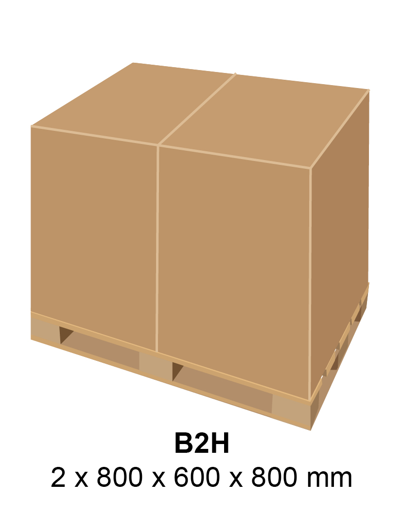 Air Spiralo standardoitu laatikkotyyppi B2H